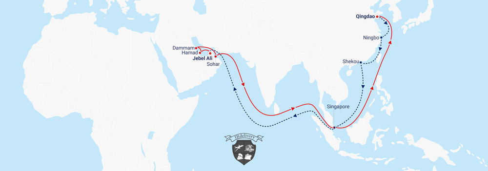حمل و نقل کالا از چین به امارات